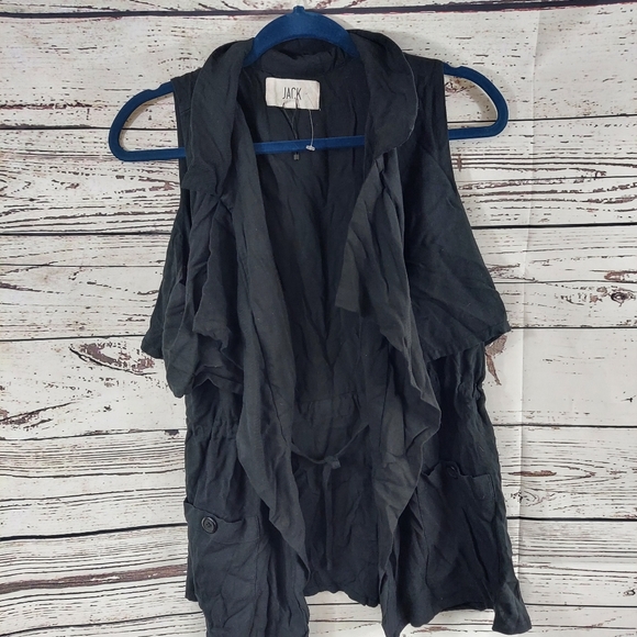Jack by BB Dakota size small black utility vest